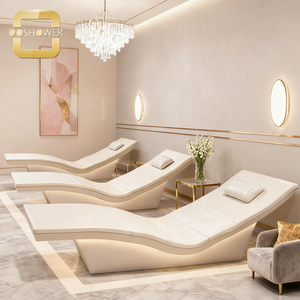 Fauteuil de massage de luxe avec base en fibre de verre, éclairage LED et système de chauffage pour salons et hôtels de villégiature - Product Image 3