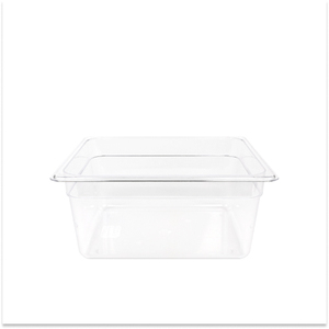 Conteneur GN 1/2 150MM transparent sans couvercle, sans BPA, en plastique, pour cuisson sous vide et marinades - Product Image 1