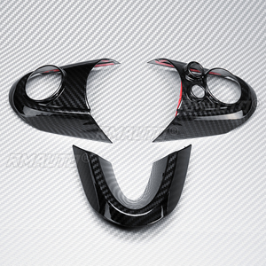 3 housses de volant de voiture pour MINI Cooper F54 F55 F56 F57 F60, style fibre de carbone, accessoires intérieurs auto, autocollant de protection - Product Image 6