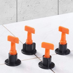 Système de nivellement de carreaux T-Lock industriel, clips en plastique pour carreaux de sol, anti-décalage, construction - Product Image 1