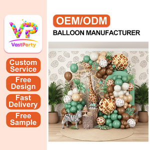 Kit d'<span class=keywords><strong>arche</strong></span> de ballons vert sauge sur le thème de la jungle pour les décorations de fête d'anniversaire, de remise de diplôme et d'Halloween pour les enfants et les garçons - Product Image 2