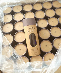 أنبوب شحن مخصص من الكرتون، أنبوب تغليف بريدي للملصقات والجوارب والأقمشة، صندوق دائري، أنبوب كرافت من الورق البني، بغطاء معدني أو غطاء بلاستيكي - Product Image 2