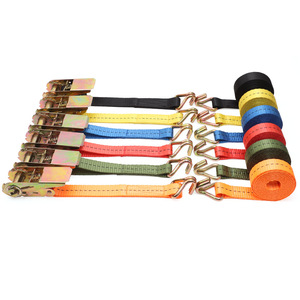 <span class=keywords><strong>Sangle</strong></span> de fixation à cliquet en polyester pour cargaison, 1 pouce, 800 kg de résistance à la rupture, pour camions et logistique - Product Image 2