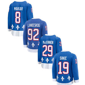 Jersey Hoki Es Jahitan Baru 2025 8 Cale Makar 29 Nathan MacKinnon 25 O'connor 92 Gabriel Landeskog - Product Image 4