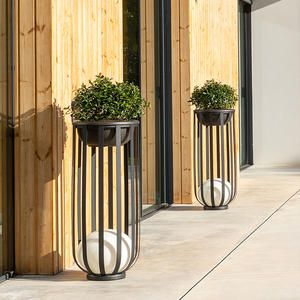 Lámpara Lunar Impermeable de Estilo Chino, Lámpara Solar de Pared para Exteriores, para Terraza, Patio, Villa, Iluminación Exterior de Pared - Product Image 3