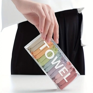 Lot de 14 lingettes jetables en boîte, serviettes de voyage portables épaissies, compressées, pour le nettoyage du visage et la beauté - Product Image 4