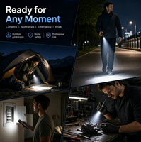 Lampe torche LED rechargeable 1000 Lumens, batterie 18650, étanche IP64, portée 400-500M, torche en aluminium pour outils d'extérieur (vente en gros)