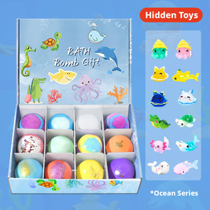 Bath Bombs Gift Set Toy Bath Salt Bath Salt Sea Salt Loofah Surprise Decompression Toy Foam Ball Gift Box - Product Image 3