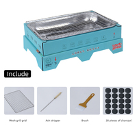 Barbecue portable jetable sans fumée à allumage rapide pour le camping, la randonnée et les pique-niques, en acier inoxydable pliable, personnalisé en usine