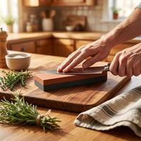 Pierre à aiguiser de haute qualité, 8 pouces et 6 pouces, utilisée pour affûter les ciseaux à bois et les couteaux de cuisine