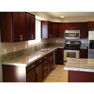 تصاميم مطابخ صغيرة لخزائن مطبخ كلاسيكية بأسعار معقولة مصنوعة من خشب الكرز - Product Image 1