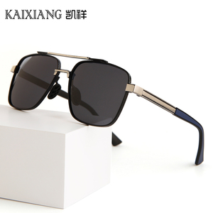 משקפי שמש מקוטב וינטג לגברים, פנים גדולים, אופנתיים משקפי הגנה מפני נהיגה - Product Image 5