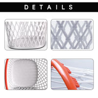 Organisateur de bureau en plastique écologique de haute qualité, design panier de basket, rangement de bureau, porte-stylos avec motif ajouré tendance
