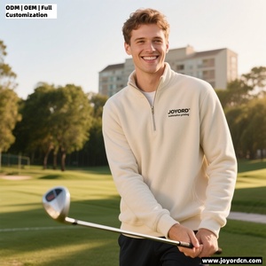 Custom <strong>Quarter</strong> <strong>Zip</strong> Pullover Sweatshirt Men's Mock Neck Cotton Fleece Sherpa Golf <strong>Jumper</strong> 1/4 <strong>Zip</strong> Sweatshirt OEM ODM Wholesale - Product Image 3