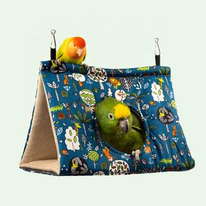 Kleurrijke kleine warme hamsterhangmat papegaai kanarie vogel driehoekig nest voor kooi hangend voor papegaaien parkieten - Product Image 4