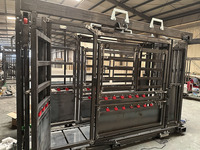 Goulotte de compression manuelle automatique robuste pour bétail avec balances Équipement agricole en acier et métal pour bétail