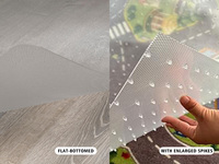 Protector de Piso Transparente Antideslizante para Oficina y Hogar, para Sillas en Pisos Duros, Ecológico, Tamaño Personalizado, Tapete Transparente de PVC para Silla