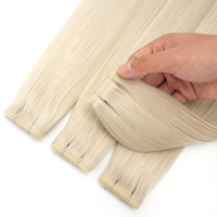 Extensions de cheveux humains à cuticules alignées, tissage Genius à coudre, volume Super Double Drawn, Genius Weft
