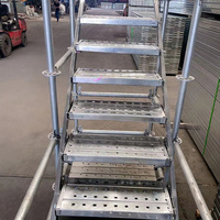 Échafaudage Ringlock Moderne en Acier Galvanisé Haute Résistance avec Escalier, Garantie 5 Ans, Vente Directe Usine pour Entrepôt
