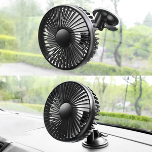 Online Top Seller Produk Musim Panas Kipas Angin Elektrik 12V/24V Universal Angin Besar <span class=keywords><strong>Mute</strong></span> Rotatable Mobil Kipas Mobil Fungsi Ganda - Product Image 2