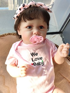 R & B Дешевые Высококачественные 22-дюймовые мини-реалистичные виниловые силиконовые куклы Reborn для девочек подарок - Product Image 4