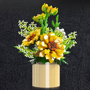 Mould King 24110 1047PCS Flower Serie Crisantemo <span class=keywords><strong>Bonsai</strong></span> Flor Ornamento Ladrillos Modelo Técnico Educativo Juguete Festival Regalo - Product Image 3