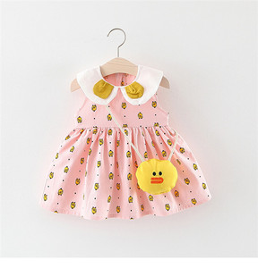 Robes de fête pour filles, style européen, nouvelle mode, motifs de canards de dessins animés, robes une pièce pour enfants - Product Image 2