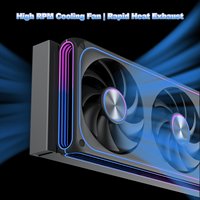 AntarcChill Radiateur de refroidissement liquide AIO avec écran LCD 5 pouces, résolution 720x1280, 360mm et 240mm, logo personnalisé, refroidisseur de processeur pour OEM