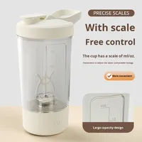 Tasse à agitation électronique portable automatique, agitation en un clic, mélangeur de café et de lait en poudre, étanche IPX4, design moderne, pour l'extérieur