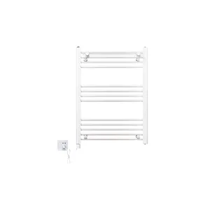 Avonflow Electric Towel Rail With Thermostat Wall Mounted Chrome White Black For Bathroom