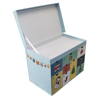 Emballage cadeau de Noël fantaisie au design créatif, laminage mat, gaufrage, fermeture magnétique, doublure en éponge, recyclable, rigide