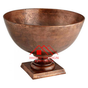 Home Hoteles y restaurantes Pedestal de aluminio Florero en venta Aluminio Cobre Antiguo Macetas Cuenco - Product Image 1