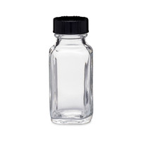 Prêt à expédier en gros 2oz 60ml bouteilles en verre à épices carrées françaises vides à large ouverture avec couvercle en plastique hermétique