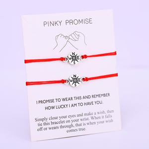 אמא בת סבתא נכדתו דודה אחיינית חברים משאלה חלום פינקי הבטחה נשבע מצפן קסם זוג צמיד - Product Image 3