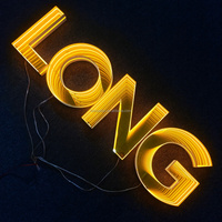 Letrero LED 3D con efecto espejo infinito, Letrero de neón personalizado con espejo infinito para negocios, Letras LED personalizadas con canal de seguimiento
