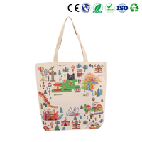 Bolsa de Mano de Lona Ecológica Reutilizable, Bolsa de Compras de Algodón Lavable, Bolsas de Hombro para Uso Diario