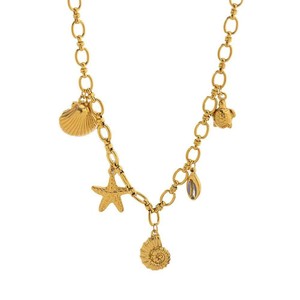 <span class=keywords><strong>Boho</strong></span> paslanmaz çelik takı 316L 18K altın kaplama okyanus doğal taş kolye kolye kadınlar için hippi plaj tarzı - Product Image 3