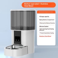 Dispensador Inteligente de Alimentos Secos para Mascotas, de Gran Capacidad, con Temporizador y Cantidad Programable, para Perros y Gatos, Producto para Mascotas