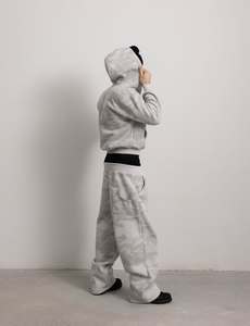 Tute Sportive Personalizzate in Cotone Pesante con Stampa Mimetica, Set Unisex <span class=keywords><strong>di</strong></span> 2 Pezzi con Felpa e Pantaloni, Produttore <span class=keywords><strong>di</strong></span> Completi Camouflage - Product Image 3