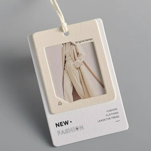 Thẻ Giấy thời trang sang trọng tùy chỉnh với tên riêng và logo thẻ chuỗi không thấm nước cho quần áo và vớ - Product Image 4