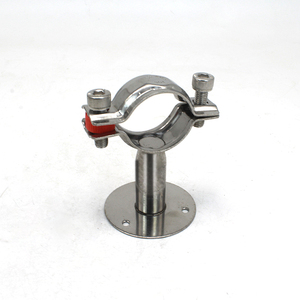Supports de tuyaux HOYU galvanisés 60 mm 42/60 et raccords de support de 100 cm, coudes, pinces en acier inoxydable pour supports de tuyaux avec porte-épingle - Product Image 5