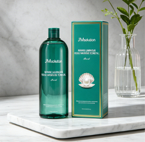 Tónico Facial Original Coreano JMSOLUTION Marine Pearl Brightening Toner XL 600ml, Refrescante Diario, Control de Grasa - Product Image 1