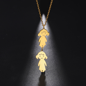Collana Personalizzata con Nome <span class=keywords><strong>per</strong></span> Ragazzi, Ragazze, Coppie, Donna in Acciaio Inossidabile, Incisione <span class=keywords><strong>Nomi</strong></span> Bambini, Famiglia, Amici, Gioielli - Product Image 1