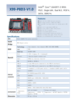 Carte mère d'ordinateur avec chipset B85, quatre canaux DDR3 128G, carte mère LGA2011 M.2 X99, serveur, poste de travail, ordinateur de bureau