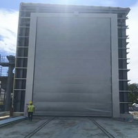 Porte empilable flexible robuste, résistante au vent, pour chantier naval, quai, usine, taille personnalisée