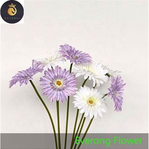 Gerbera margarida de alta qualidade, flores de crisântemo de seda artificial de alta qualidade, adereços para decoração de casa rústica, adereços para fotografia - Product Image 3