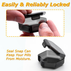 Tùy Chỉnh Mini Xách Tay Duy Nhất Riêng Biệt Trong Suốt Hình thoi Kim Cương-Hình PP BPA Miễn Phí Thuốc Tổ Chức Thuốc <span class=keywords><strong>Container</strong></span> Lưu Trữ Hộp - Product Image 4