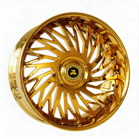 Jantes Donk Style JZ forgées 24 26 28 30 pouces 5x127 5x120.65 5x139.7 polies à lèvre profonde pour Impala 1971-76