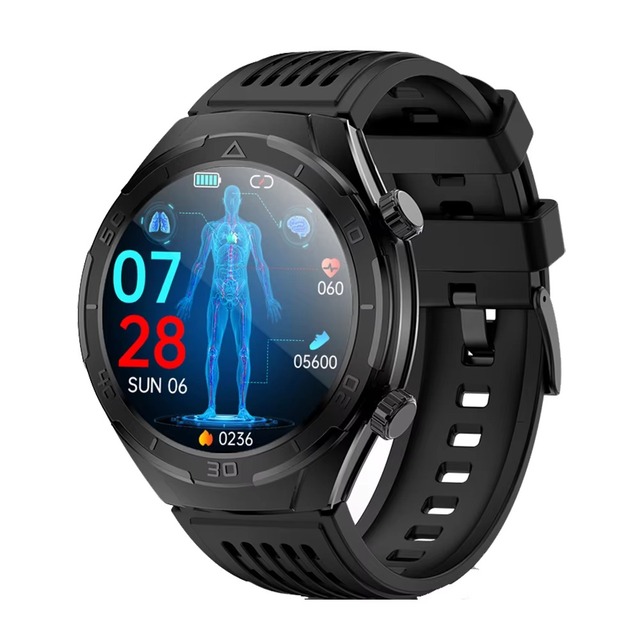 FD02 ECG Smart Watch AI Voice Assistant Sleep Tracker Insomnia CFS Aid SOS Sports 1.46" TFT Display 4-Day Battery Life