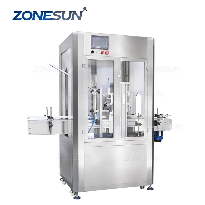 ZONESUN-máquina de prensado para tapar botellas de vino, ZS-XG16D, automática, Vertical, con tapa antipolvo